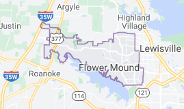 flower mound tx map